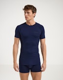 T-shirt van merinwol voor heren Marineblauw