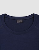 T-shirt van merinwol voor heren Marineblauw