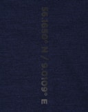 T-shirt van merinwol voor heren Marineblauw
