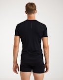 T-shirt van merinwol voor heren Zwart