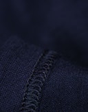 Shirt met halve rits van merinowol voor heren Marineblauw
