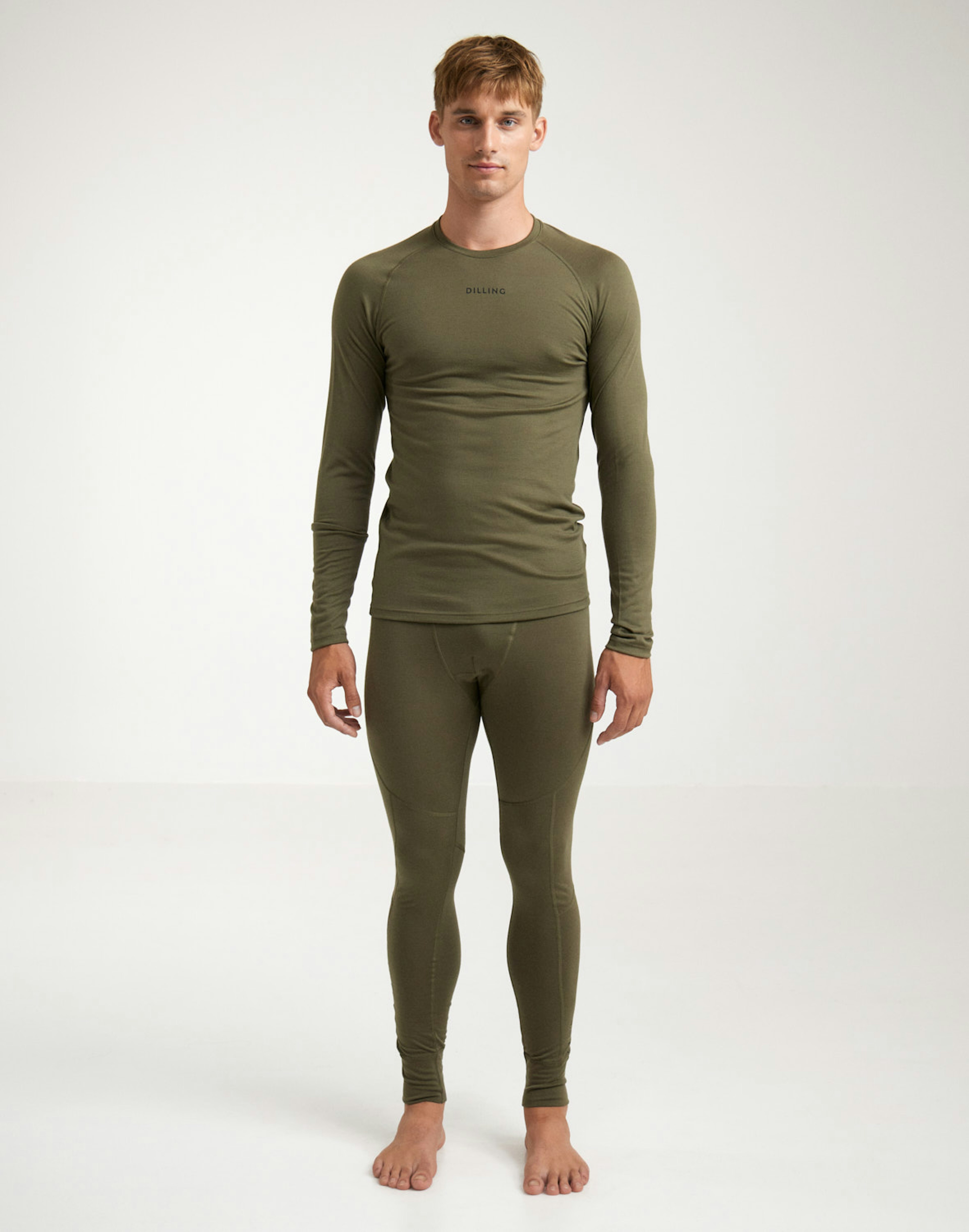 Legging van merinowol voor heren Mos