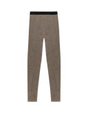 Leggings i merinoull til herre Brunmelert