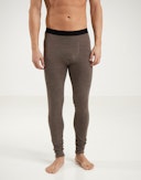 Leggings i merinoull til herre Brunmelert