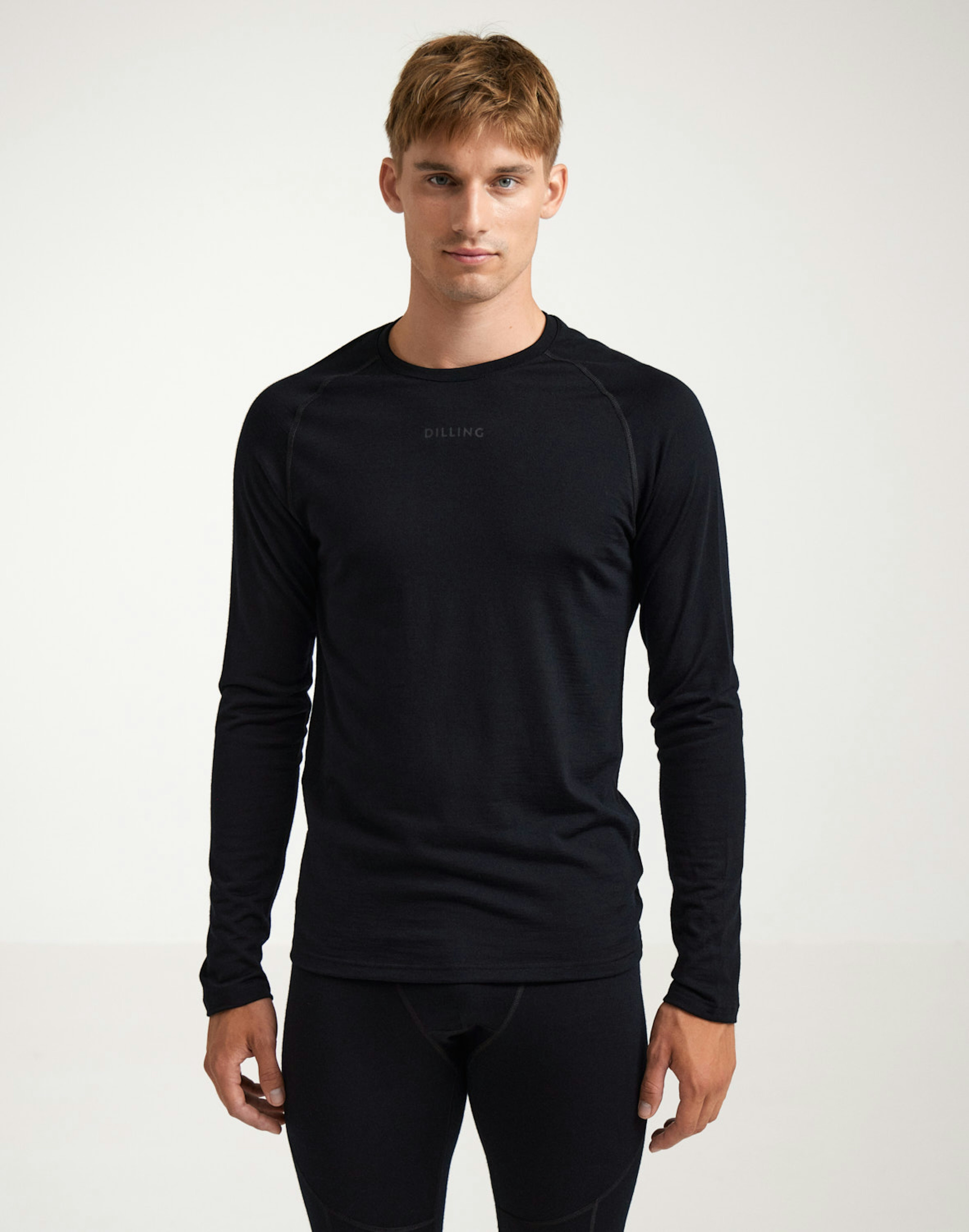Men's merino wool long sleeve top