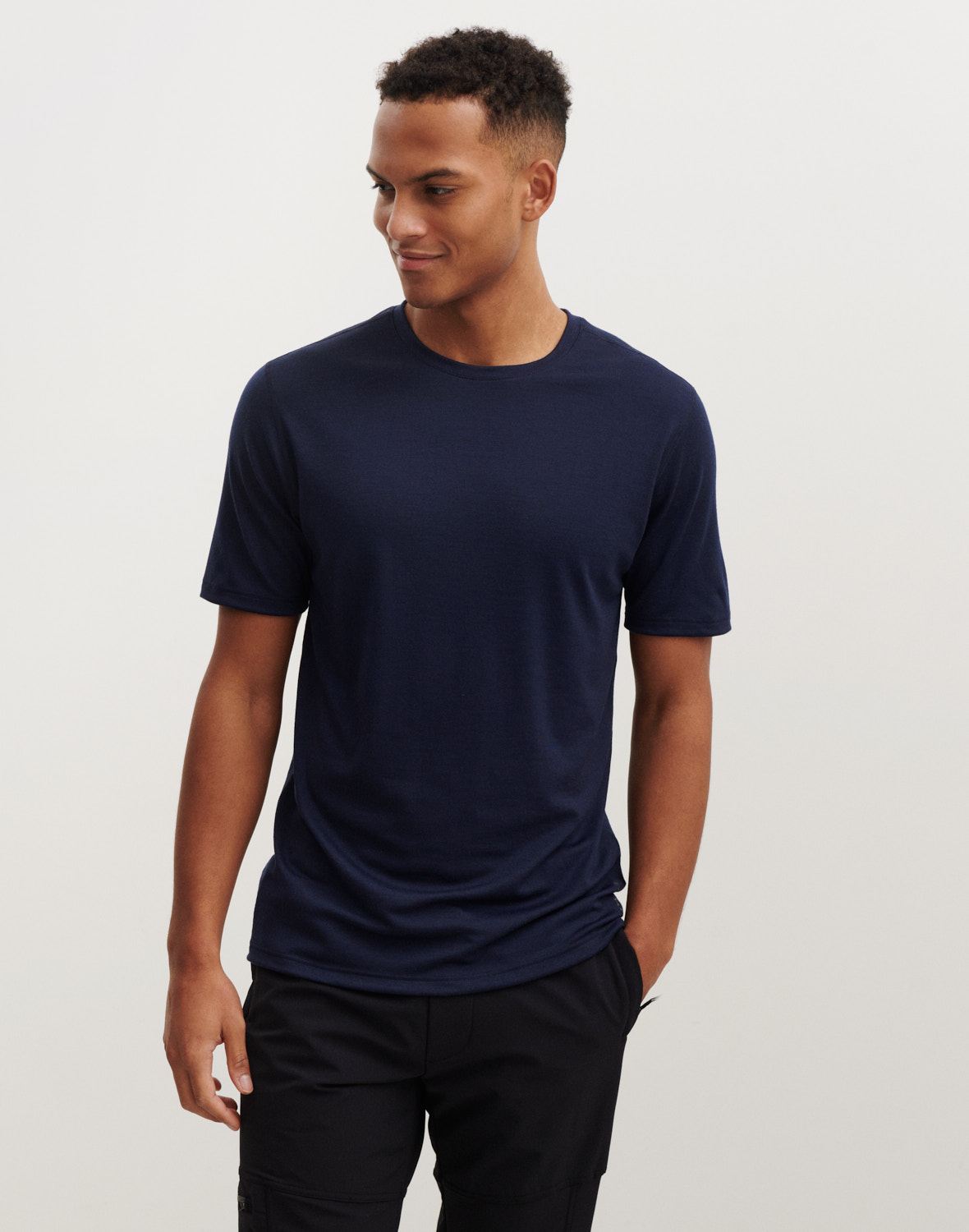 Merino wol t shirt heren sale