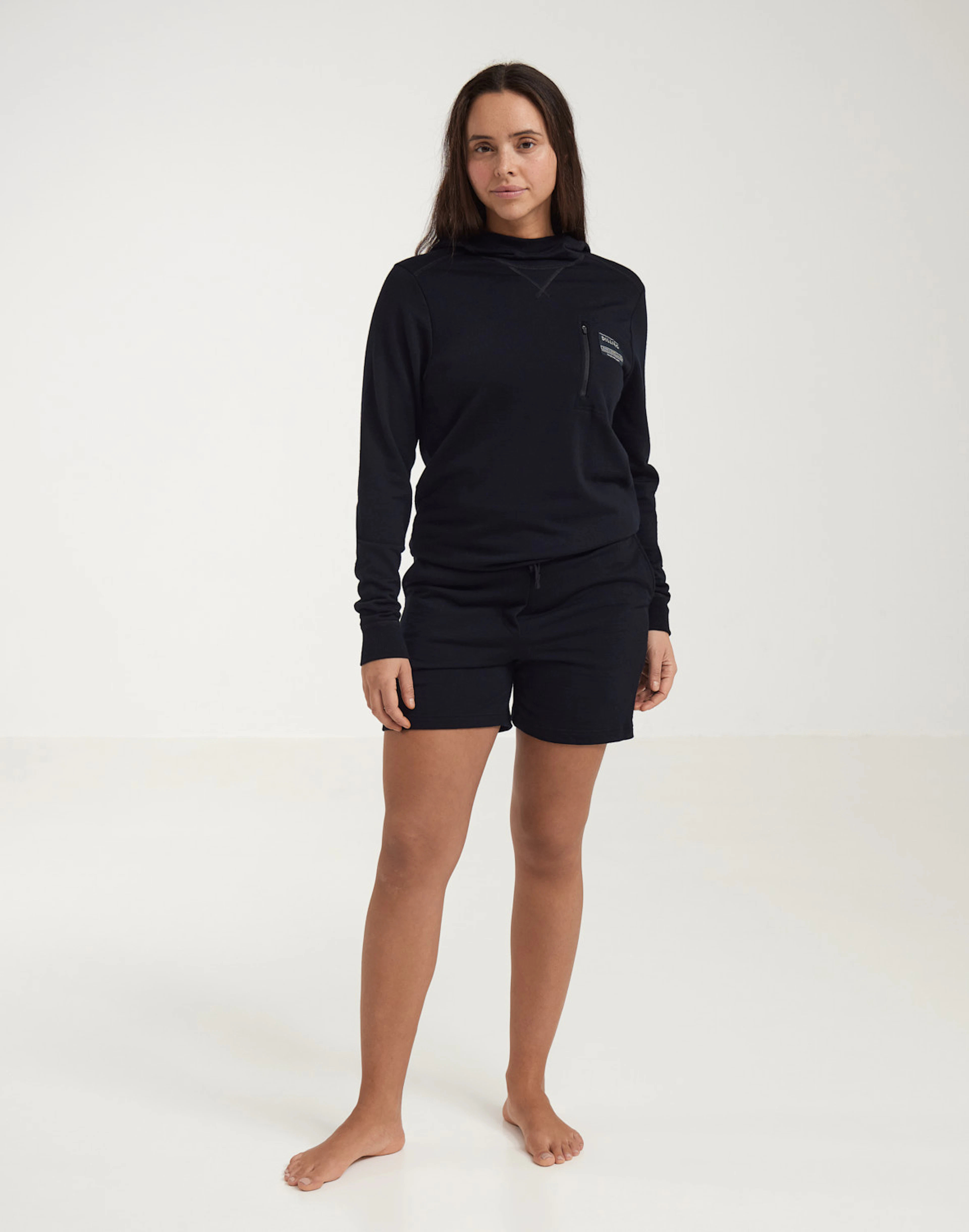 Bergans Vaagaa Merino Terry Midlayer Jas met Capuchon Dames - granite blue