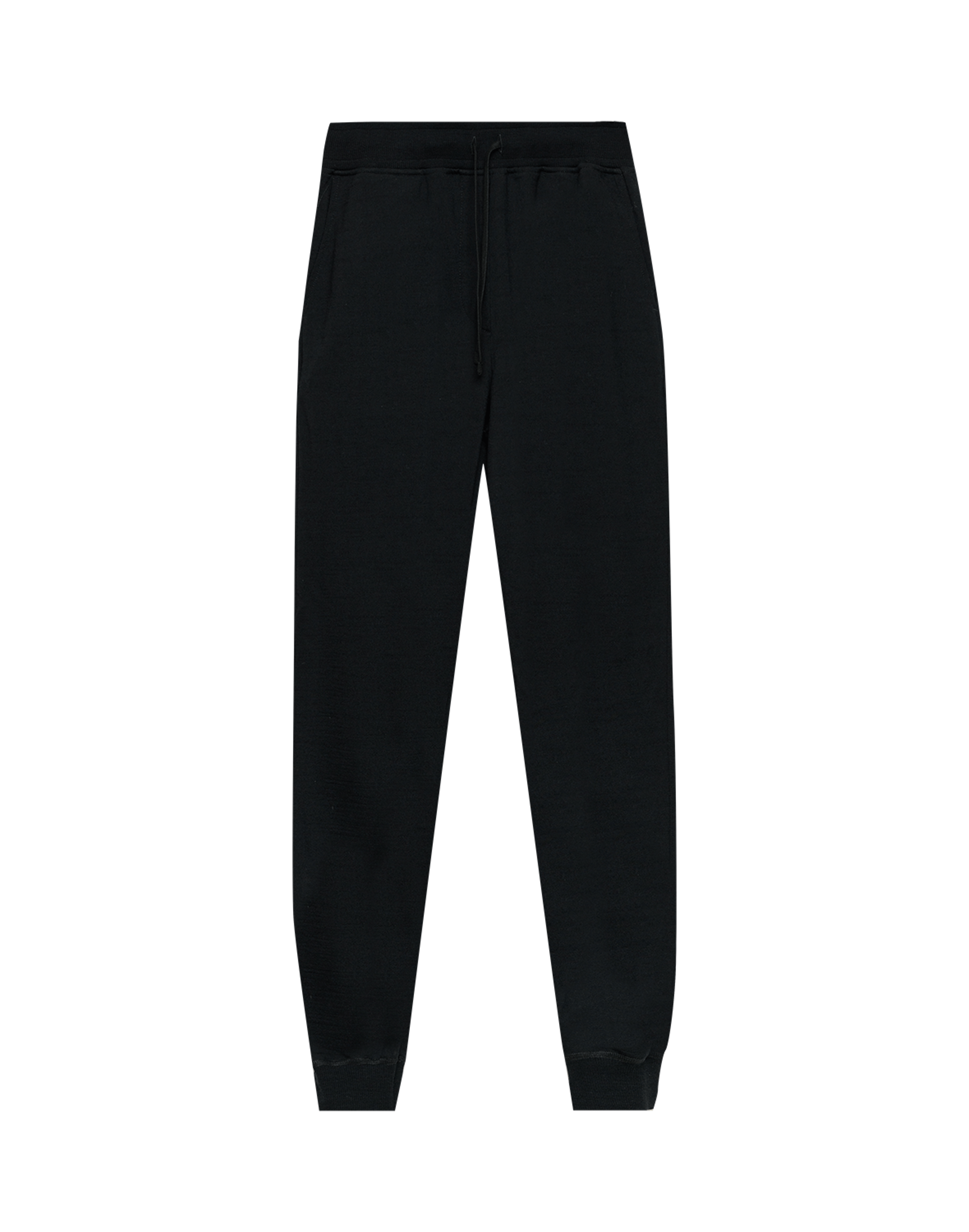 Women's merino wool joggers with pockets in Black - Free