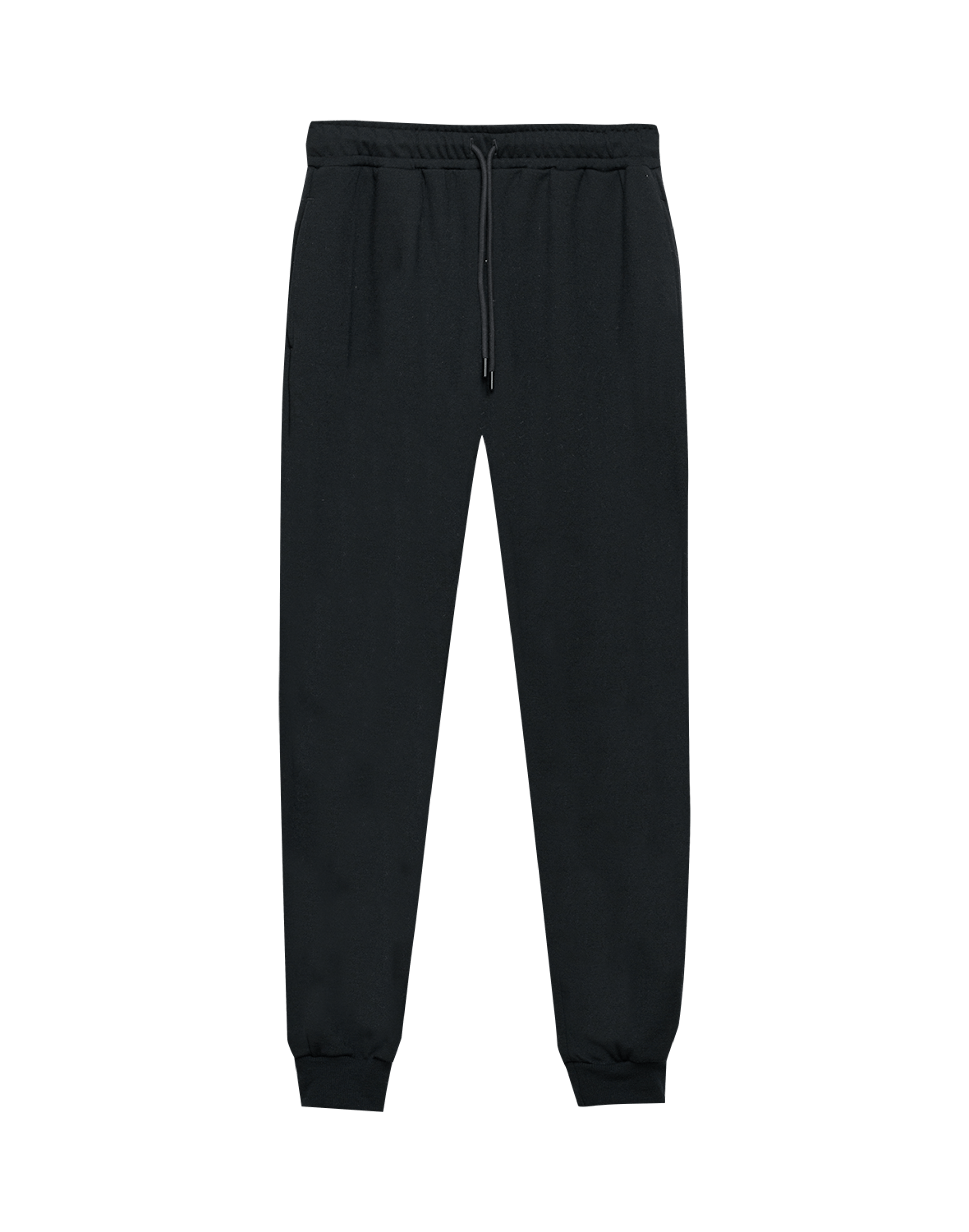 Joggebukse i merinoull til herre Svart