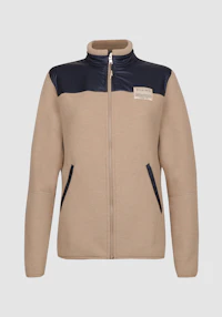 Jakke i merinoullfleece til dame