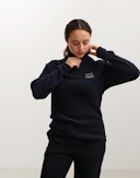 Jakke i merinoullfleece til dame Svart