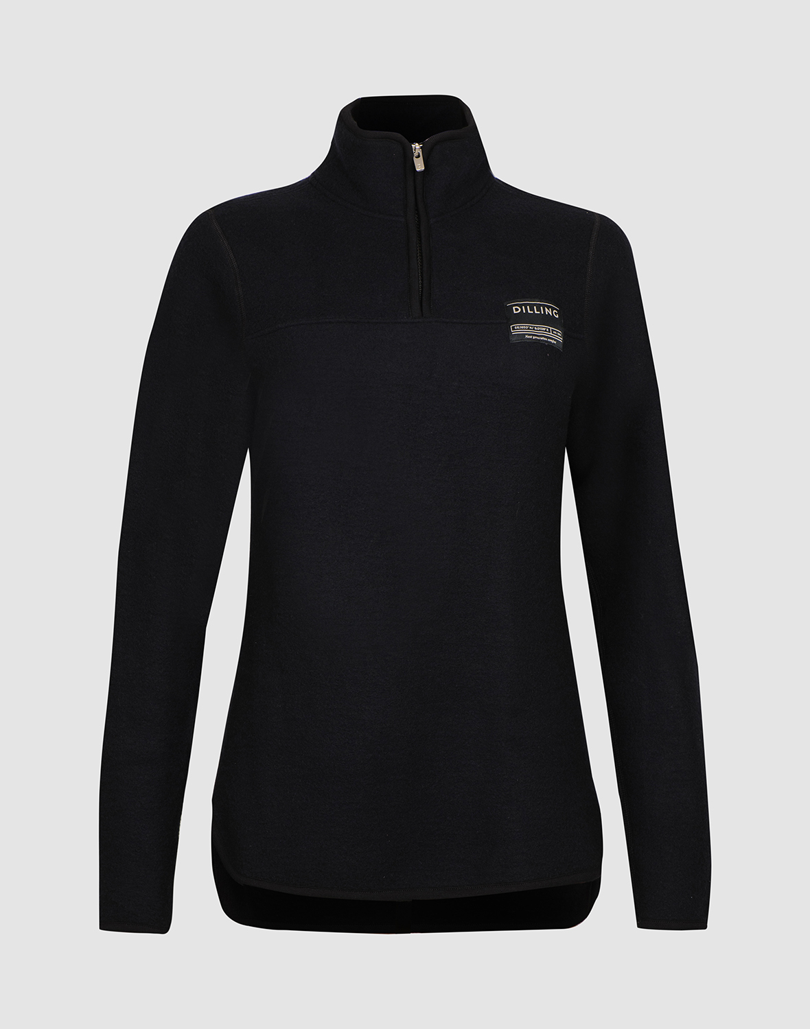 Jakke i merinoullfleece til dame