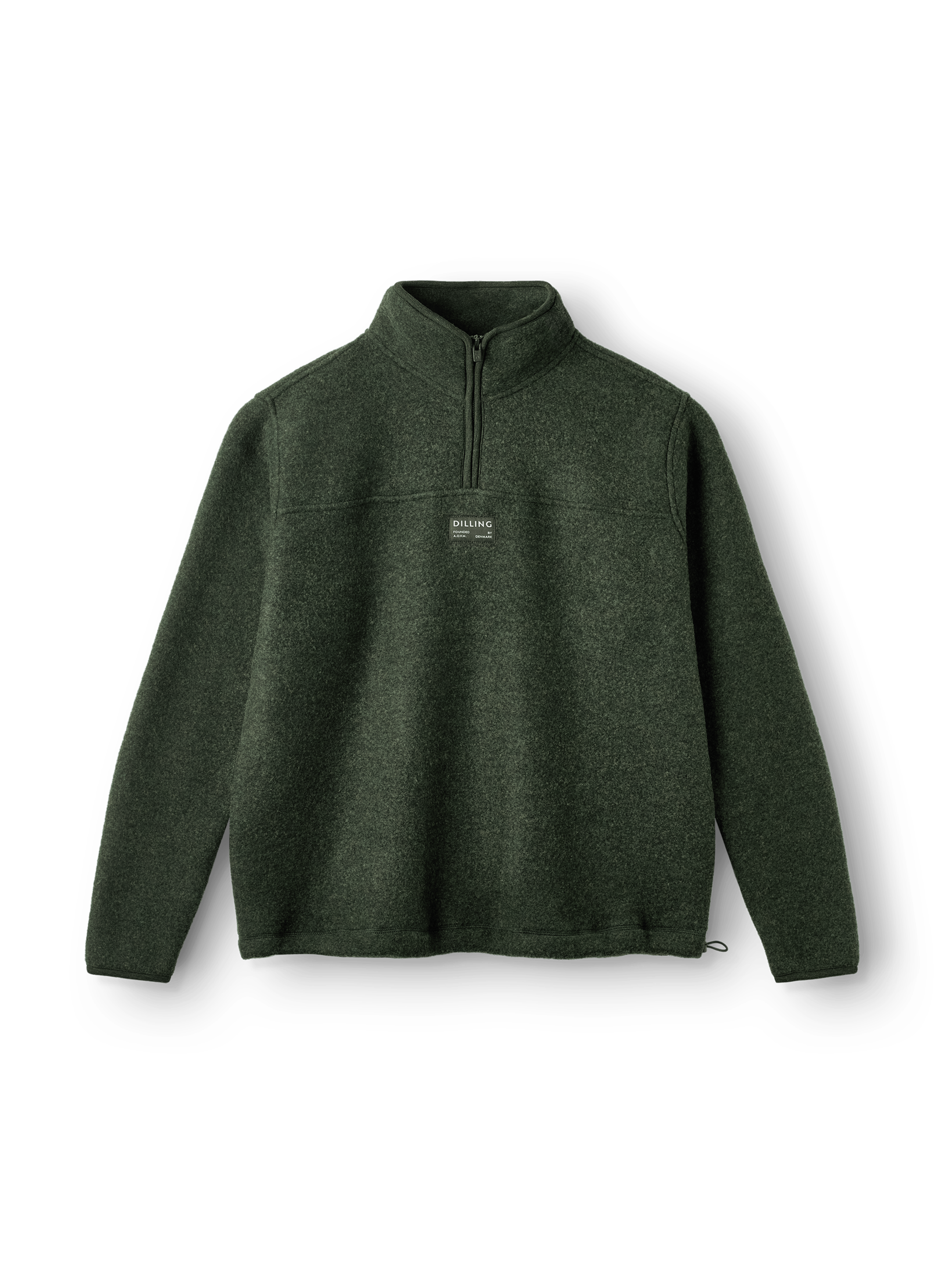 Veste en polaire de laine mérinos à demi-zip pour femme - Dilling