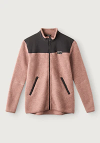 Jakke i merinoullfleece til dame