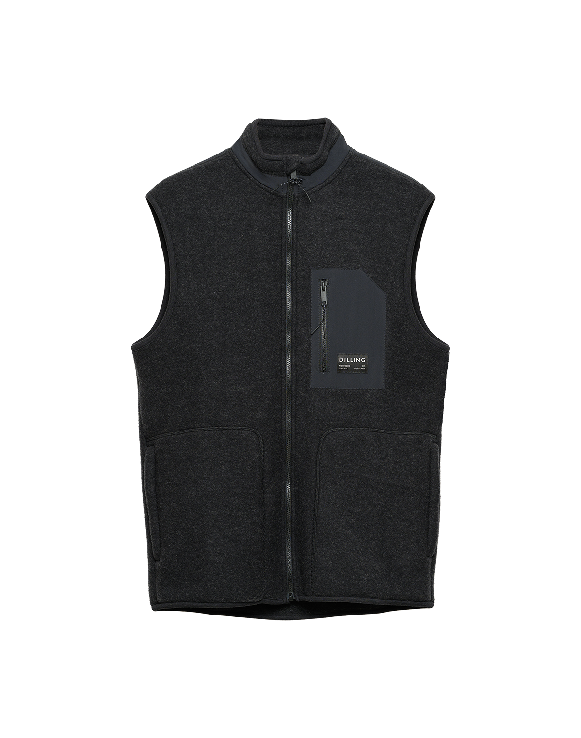 Men's merino wool fleece vest - Free shipping - Dilling