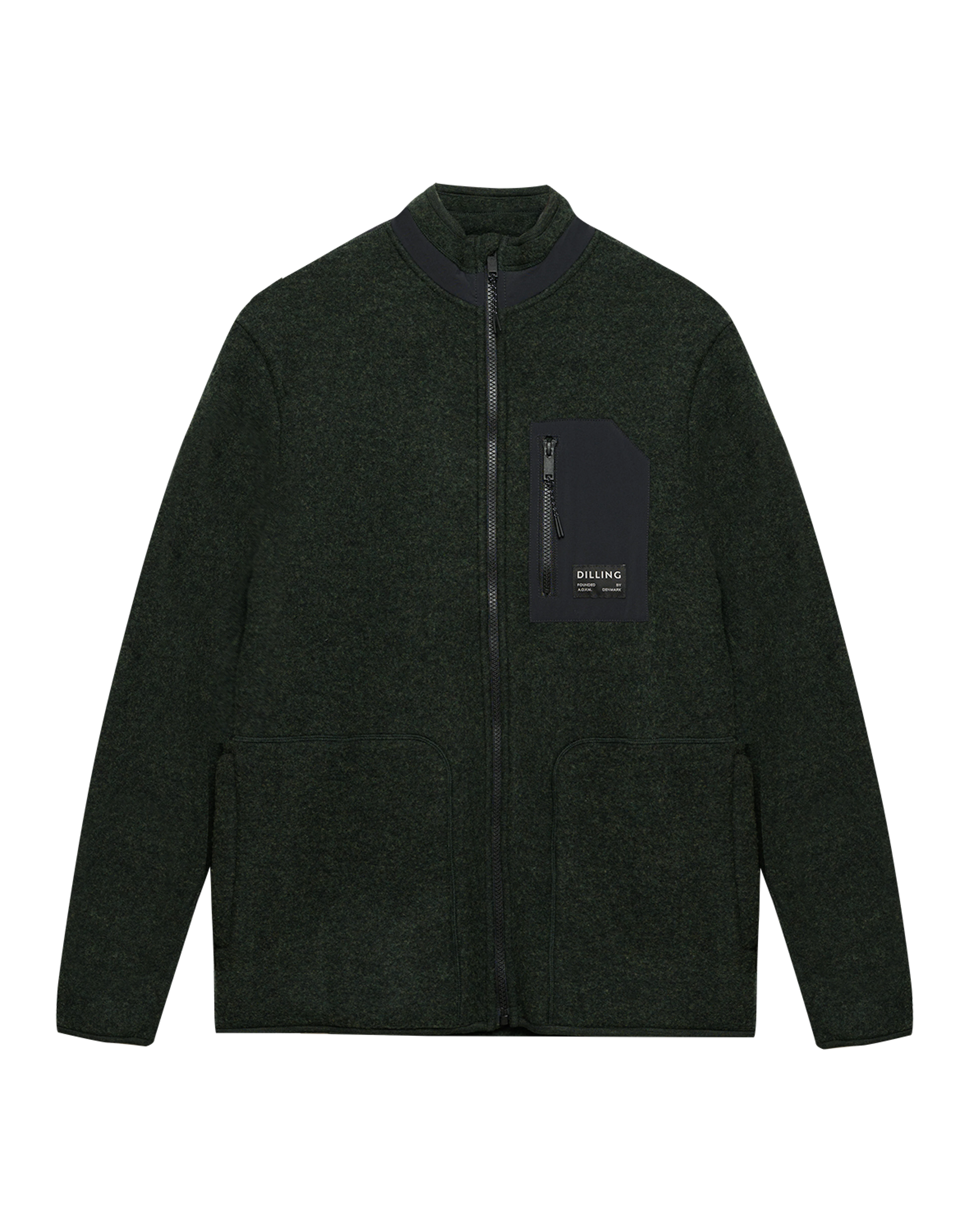Men's merino wool fleece jacket - Free shipping - Dilling