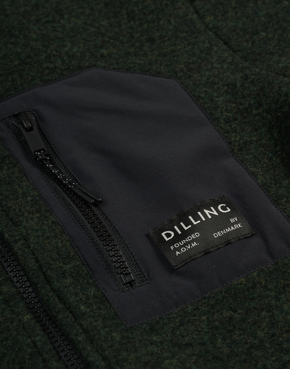 Men's merino wool fleece jacket - Free shipping - Dilling