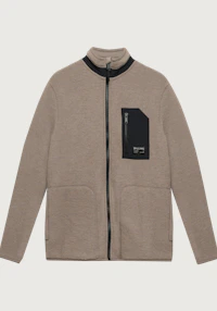 Jakke i merinoullfleece til herre