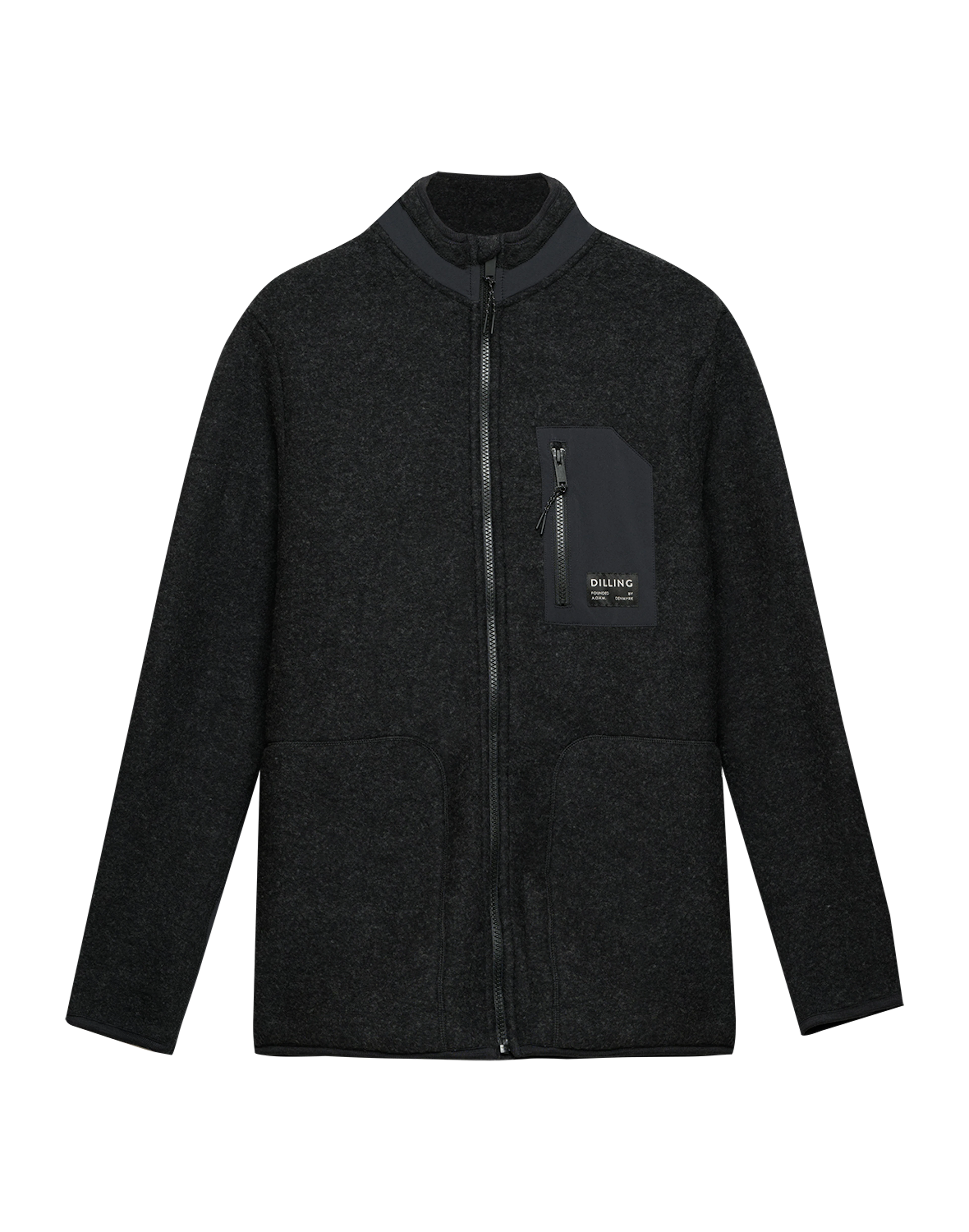 Men's merino wool fleece jacket - Free shipping - Dilling