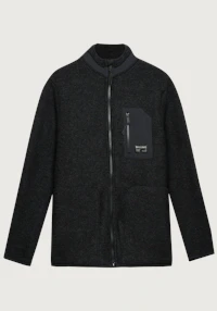 Jakke i merinoullfleece til herre