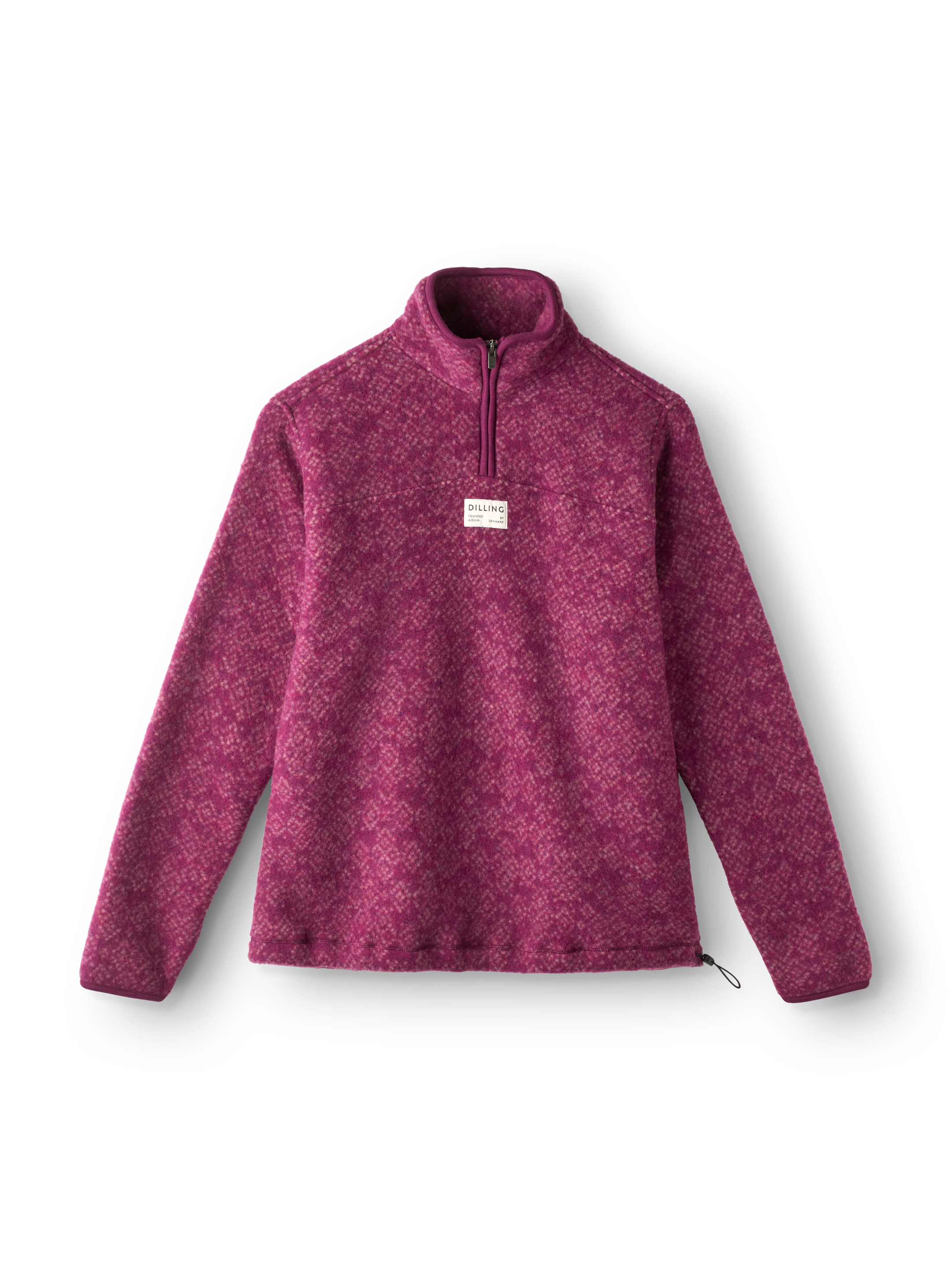 Women's merino wool fleece half-zip jacket