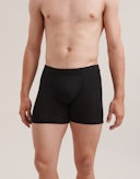 Boksershorts i merinoull/silke til herre Svart