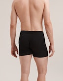 Boksershorts i merinoull/silke til herre Svart