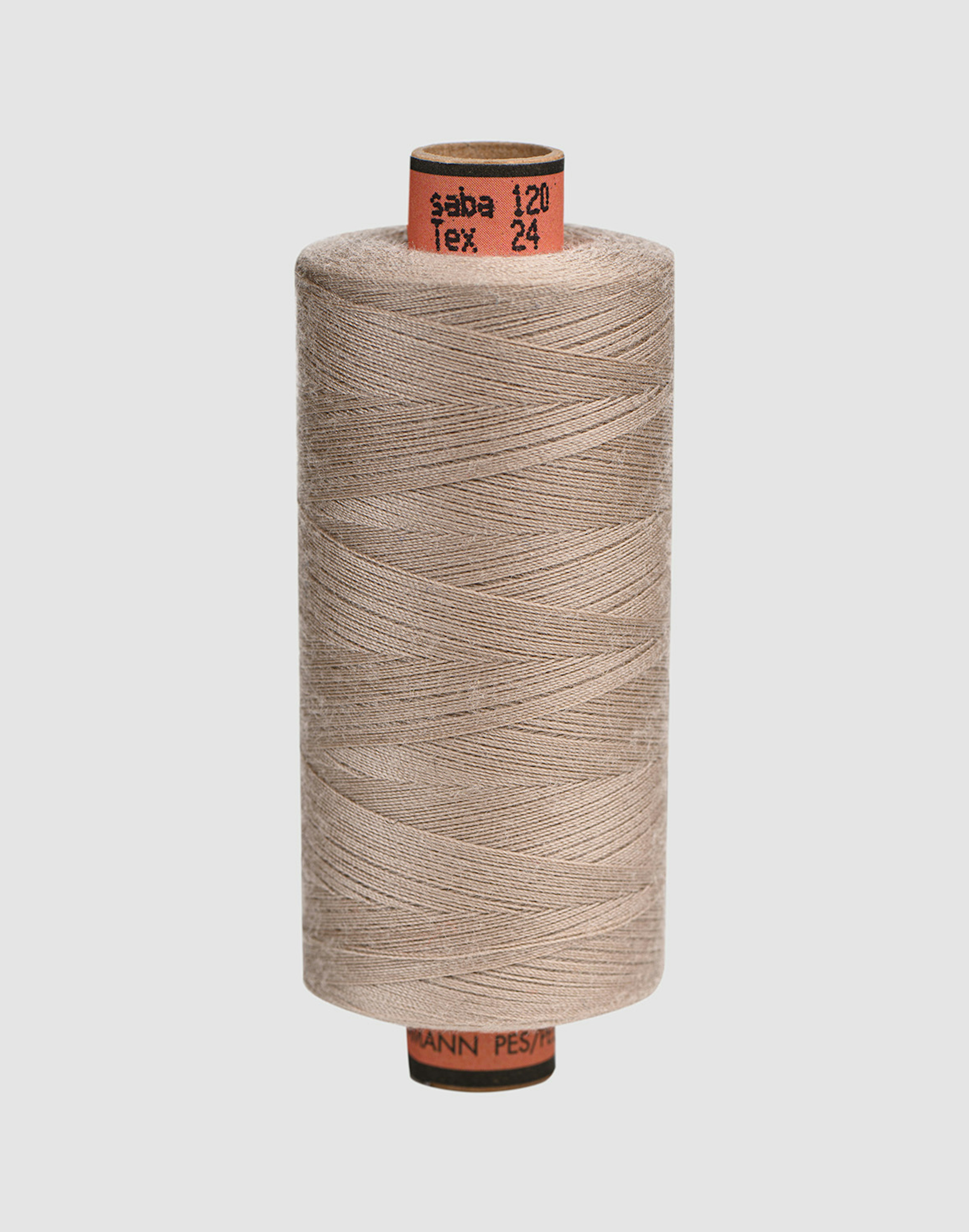 Sytråd i polyester Beigemelert