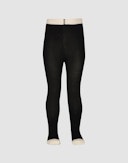 Tights i merinoull til baby Svart