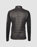 Men's merino/recycled polyester hybrid jacket with zip Black