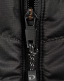 Men's merino/recycled polyester hybrid jacket with zip Black