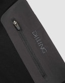 Men's merino/recycled polyester hybrid jacket with zip Black