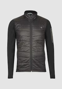 Hybridjakke til herre med glidelås i resirkulert polyester/ merinoull