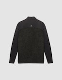 Softshell-jakke til herre med teddystoff i ull Svart