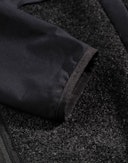 Softshell-jakke til herre med teddystoff i ull Svart