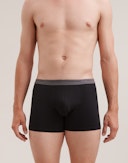 Boksershorts i bomull til herre Mørk grå melert