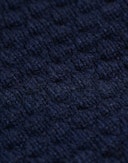 Cardigan med lynlås i lammeuld til mænd Mørk navy 5