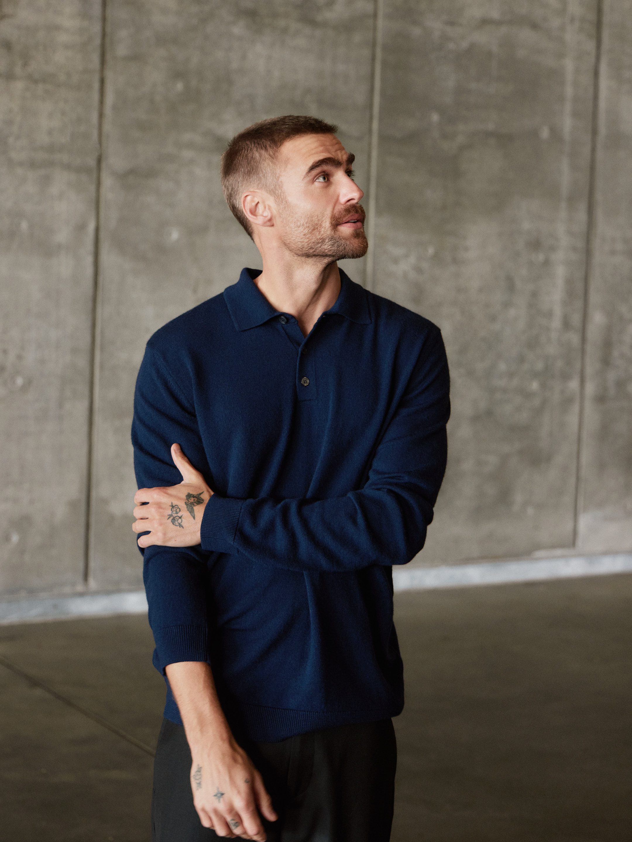 Men's merino wool polo shirt - Free shipping - Dilling