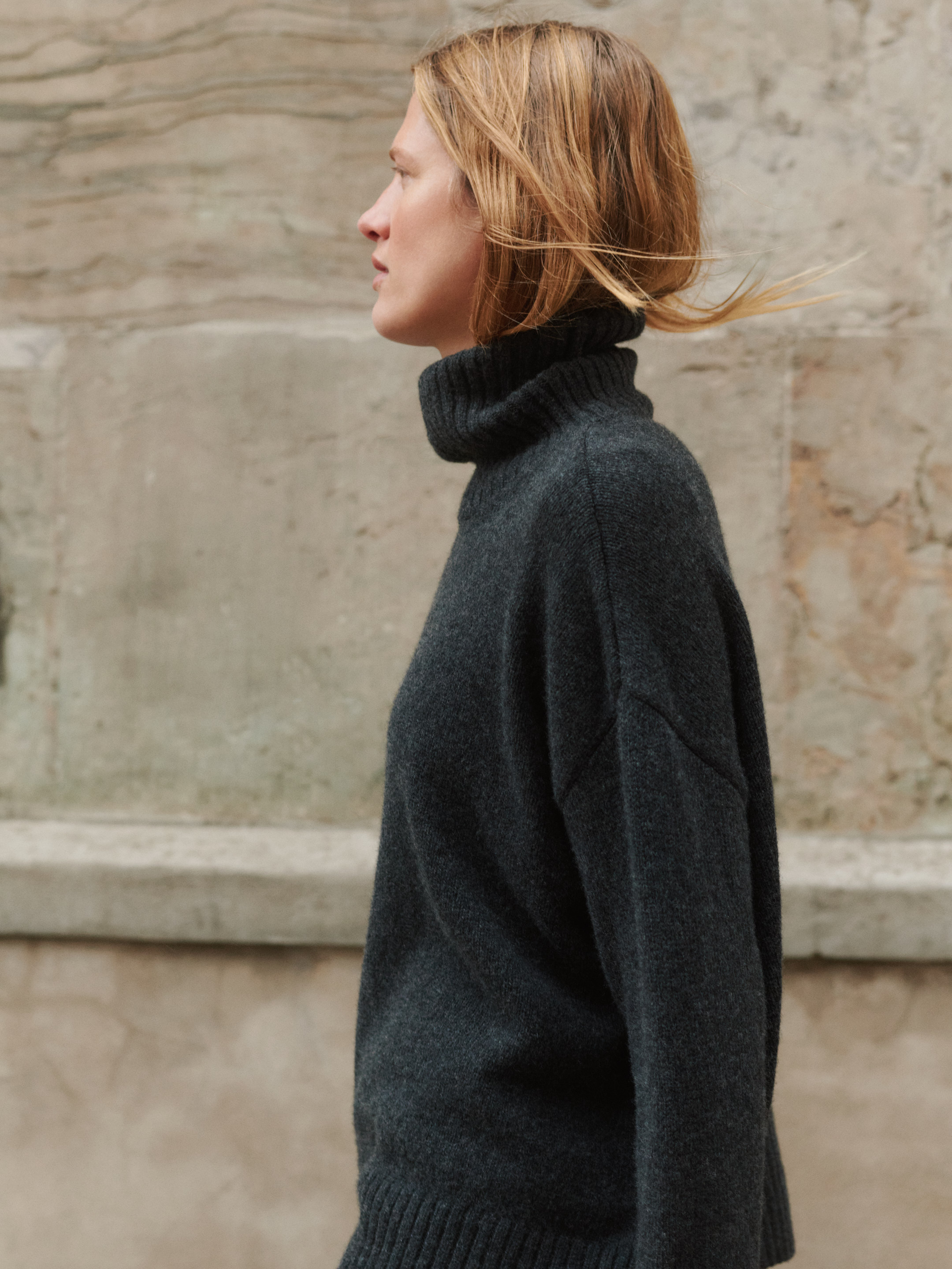 Women's lambswool heavy knit sweater - Free shipping - Dilling