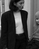 Genser med rund hals i merinoull til dame Eggedosis