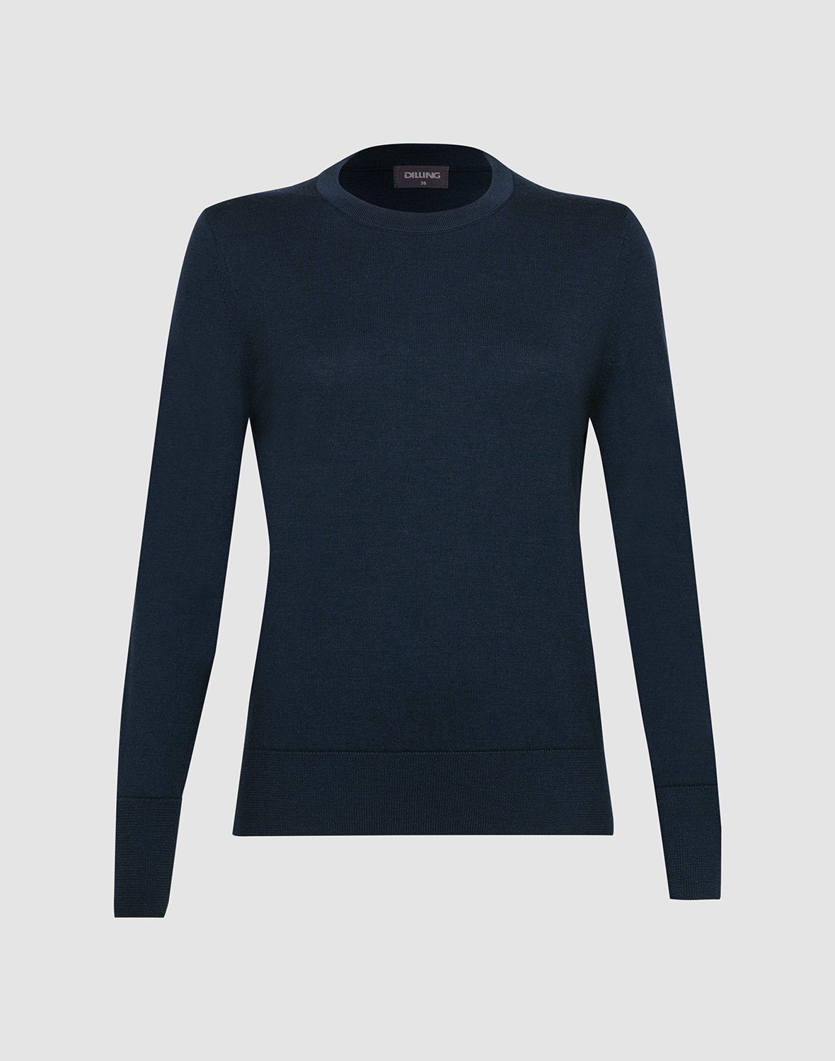 Damen Merino Pullover mit Rundhalsausschnitt