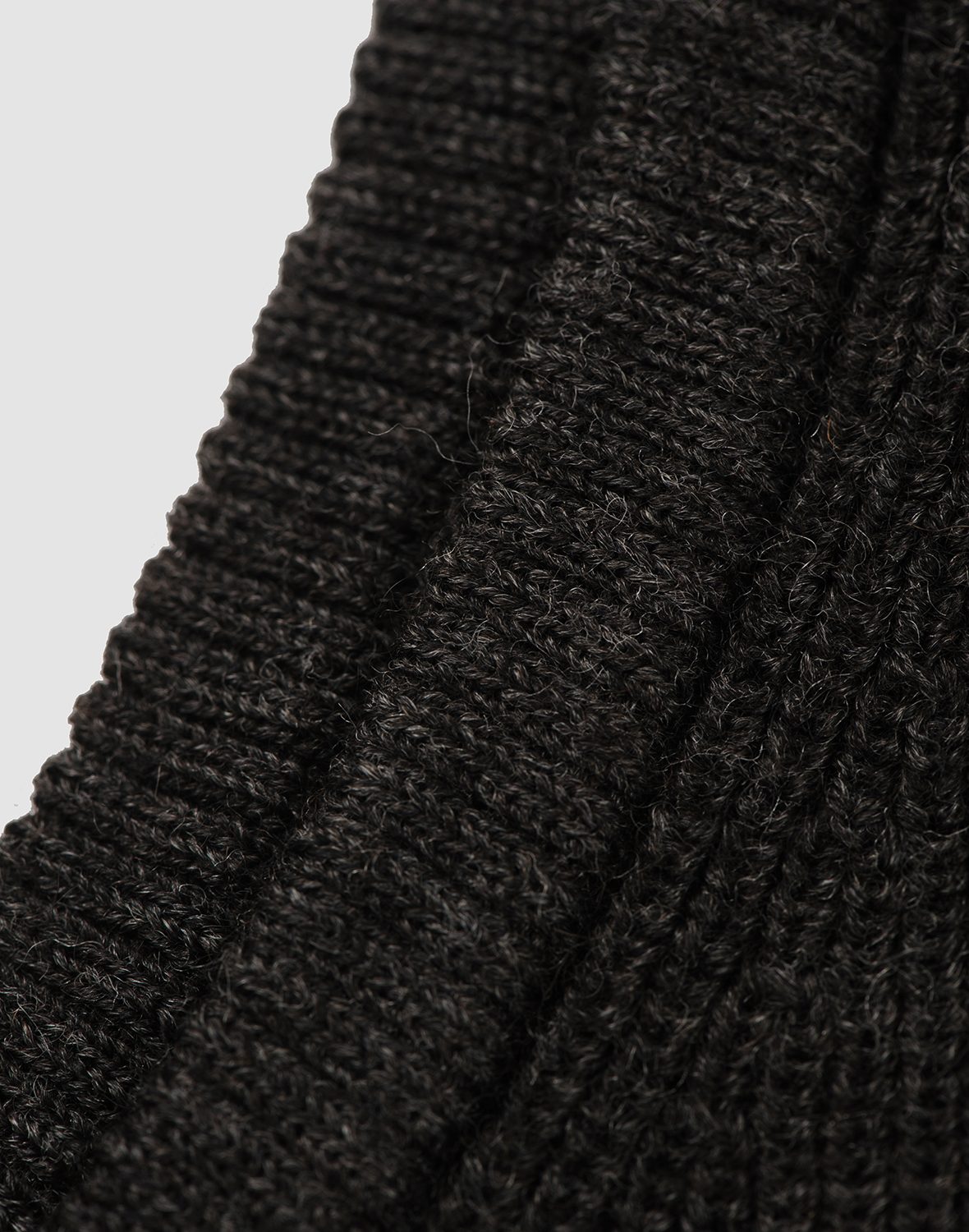 Women's vest in merino wool/alpaca - Black melange - Dilling