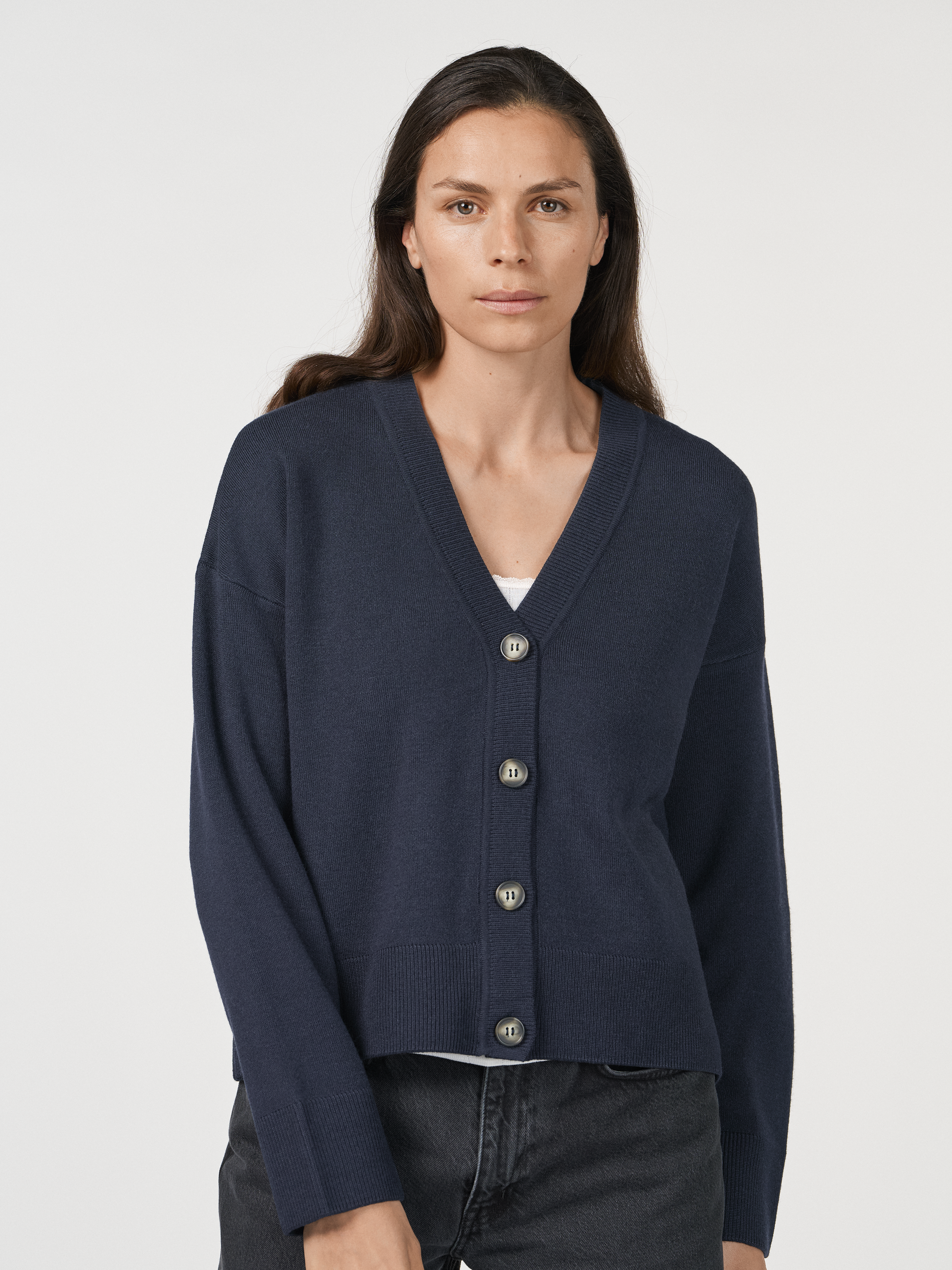 Cardigan med løs passform 2
