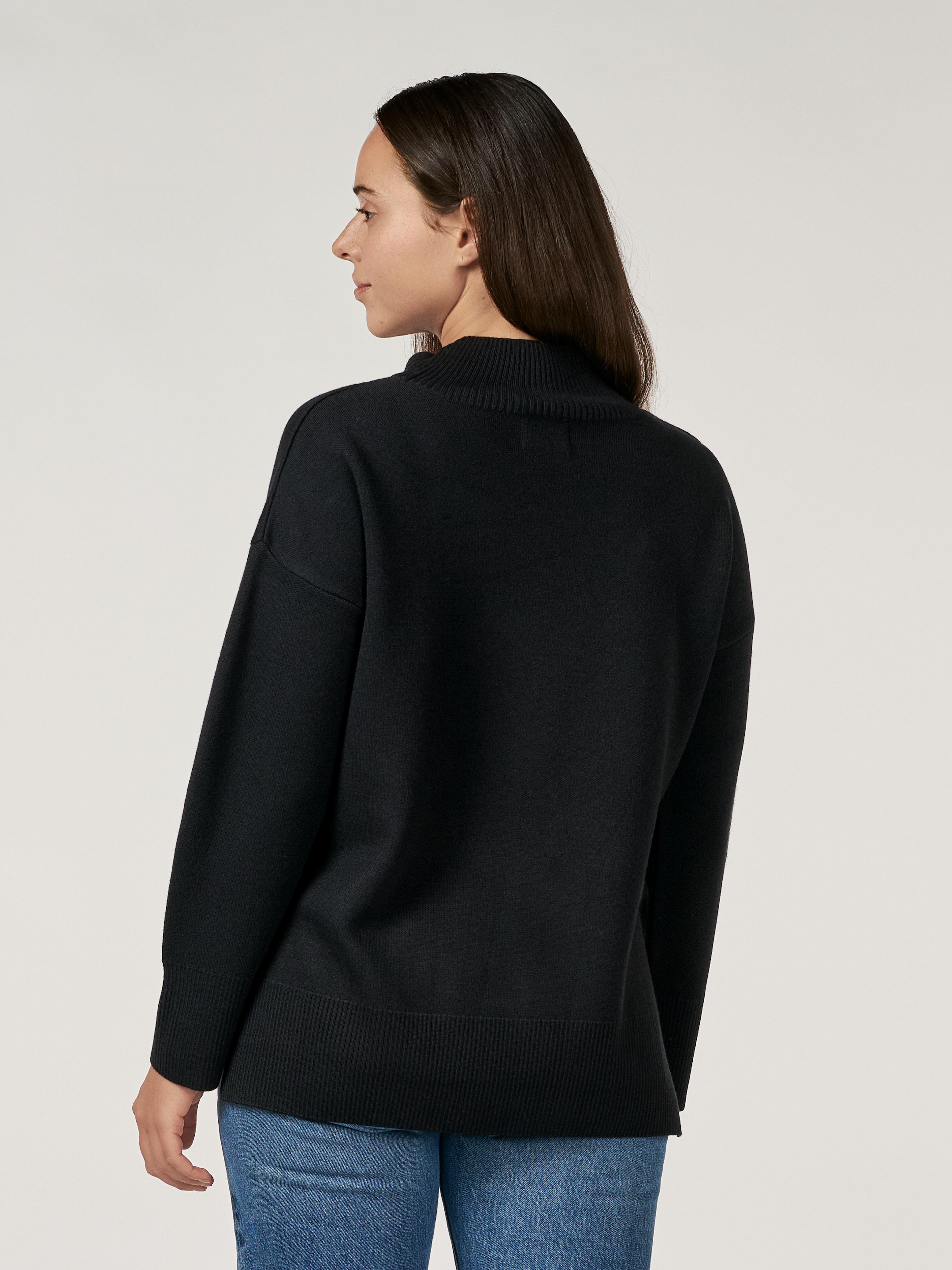 Women's merino wool high neck sweater - Free shipping - Dilling