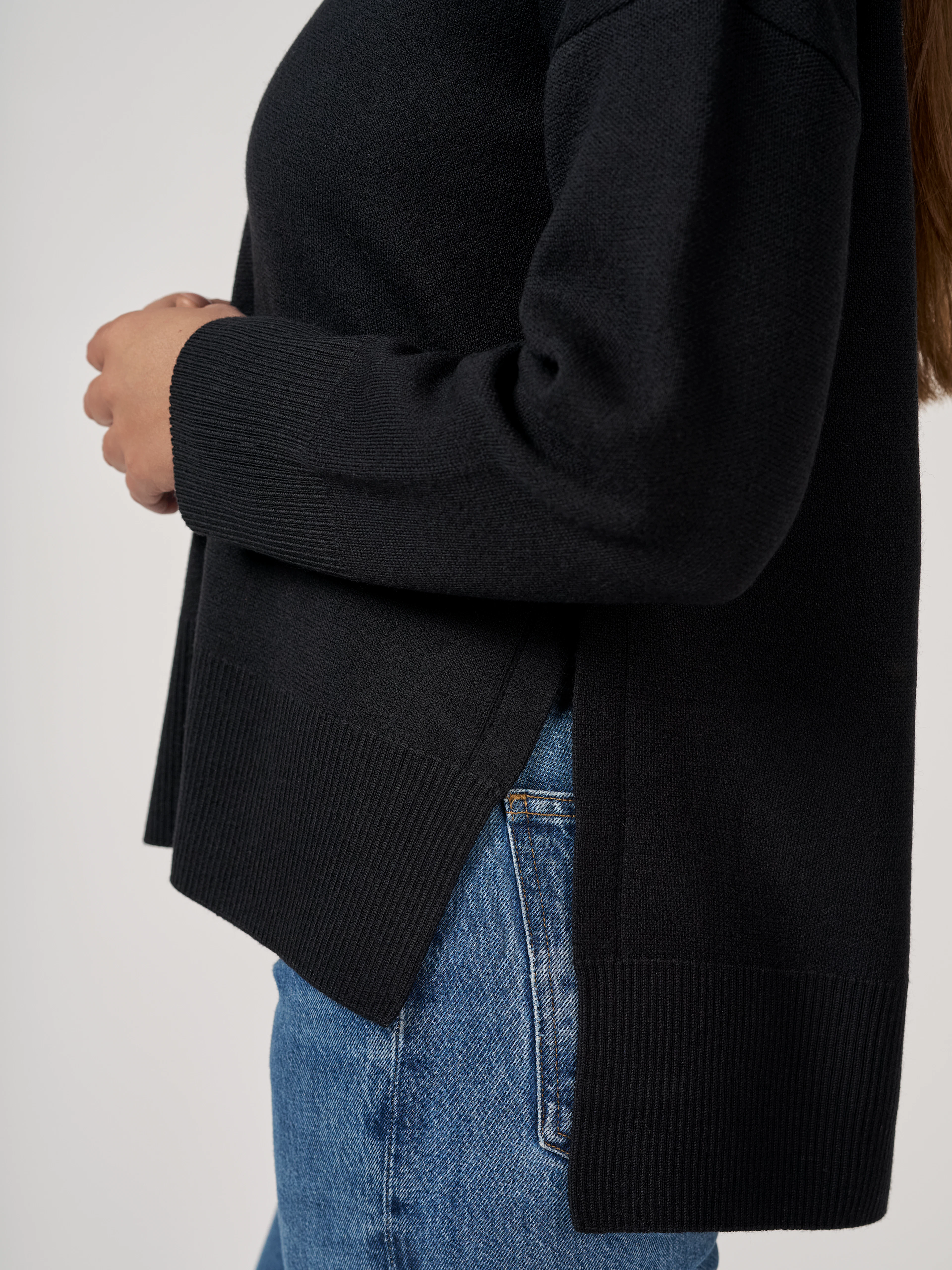 Women's merino wool high neck sweater - Free shipping - Dilling