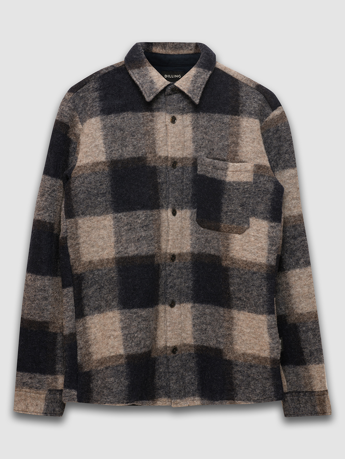 Vest in wol/katoen voor heren Gratis Verzending Dilling