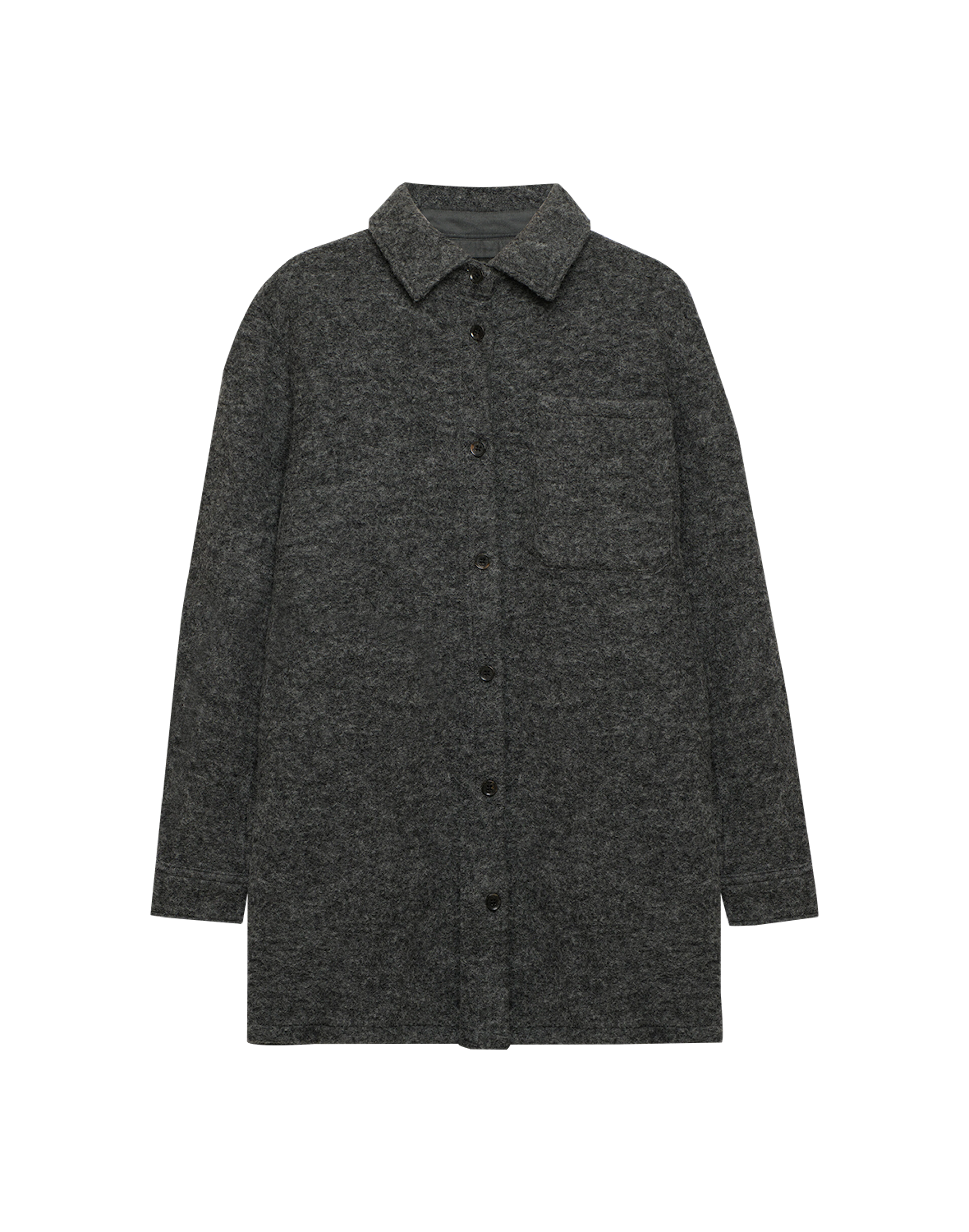 Chemise L.L.Bean Femme M - Gris Moyen, 100% Laine Mérinos, Couche De Base (occasion)