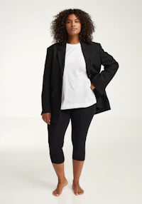 3/4 Leggings i bomull til dame
