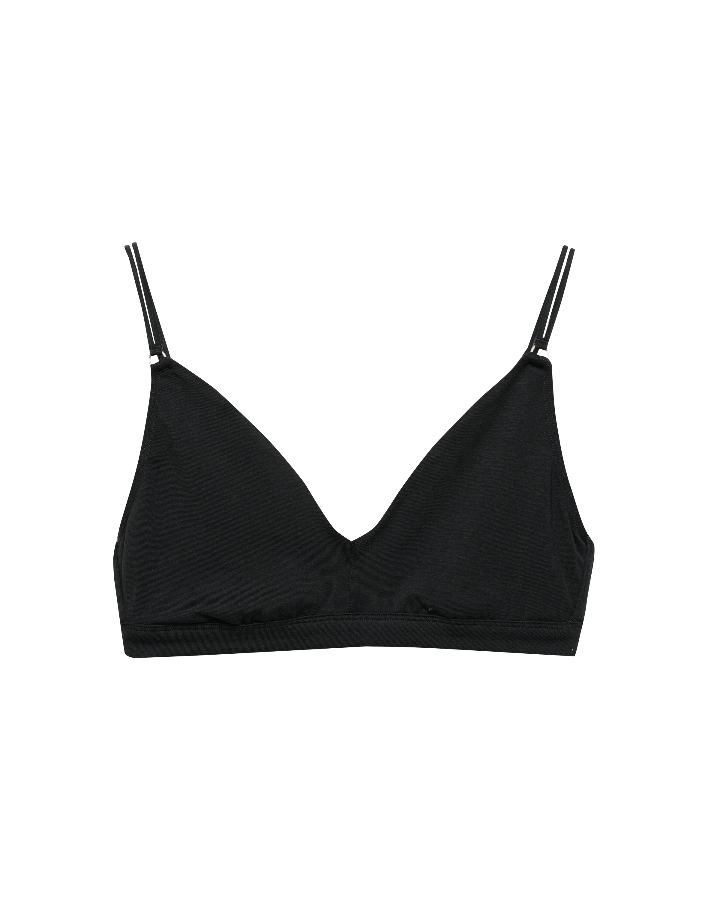 Bralette i bomull til dame Svart
