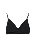 Bralette i bomull til dame Svart 0